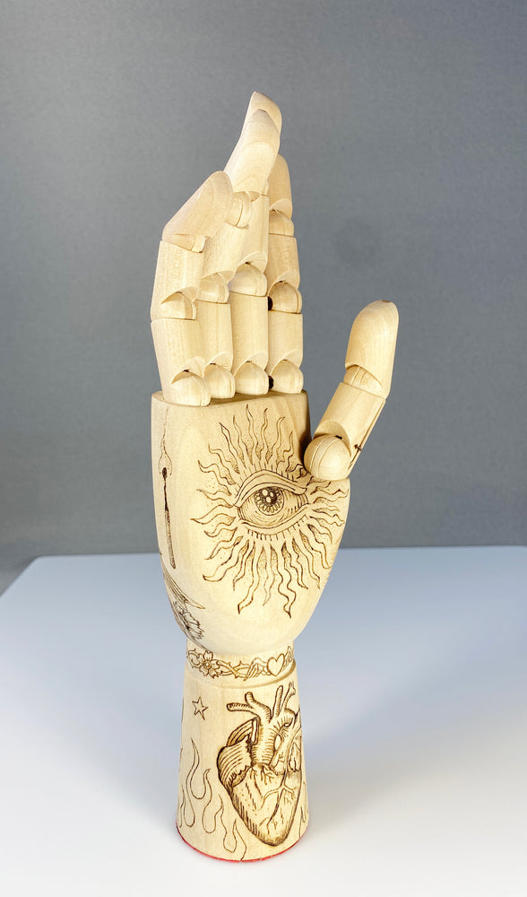 “Full Hope” Hand-Burned Wooden Art Sculpture – Rockin Craft Exclusive