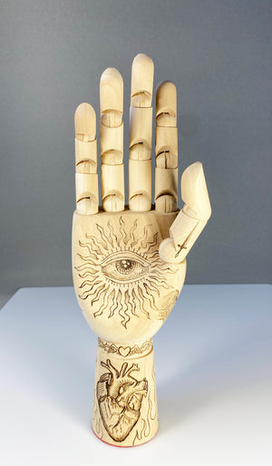 “Full Hope” Hand-Burned Wooden Art Sculpture – Rockin Craft Exclusive