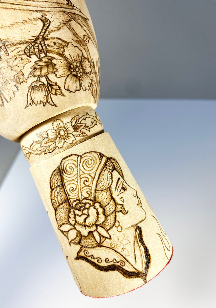 “Full Hope” Hand-Burned Wooden Art Sculpture – Rockin Craft Exclusive