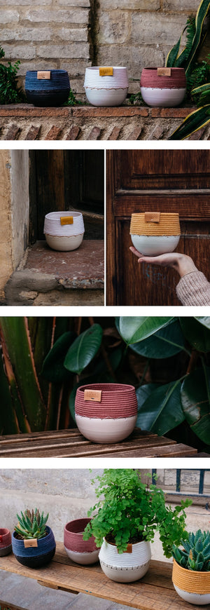 Ceramic Planter - Atelier Martin Ceramic Cadiz Cocoon