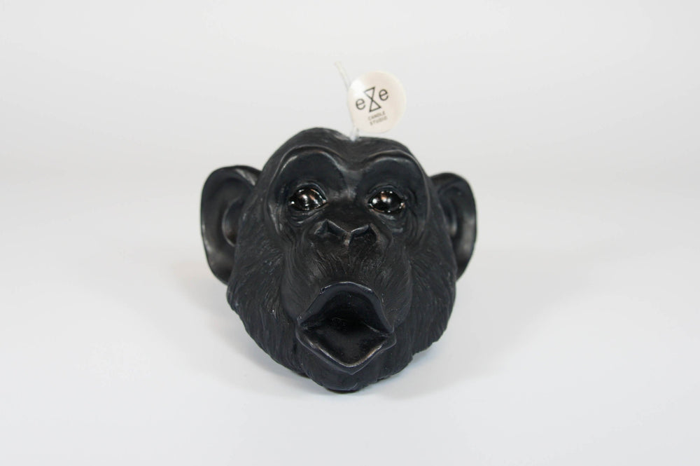 Chimpanzee Candle: Black / Scent: Vanilla + Caramel