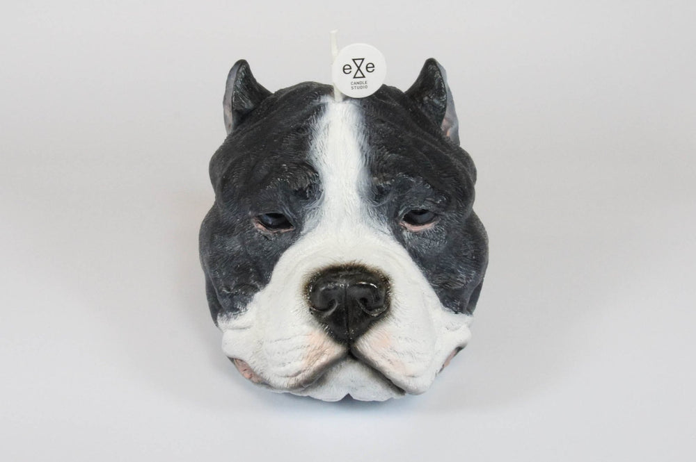 Staffordshire Bull Terrier Candle: Black