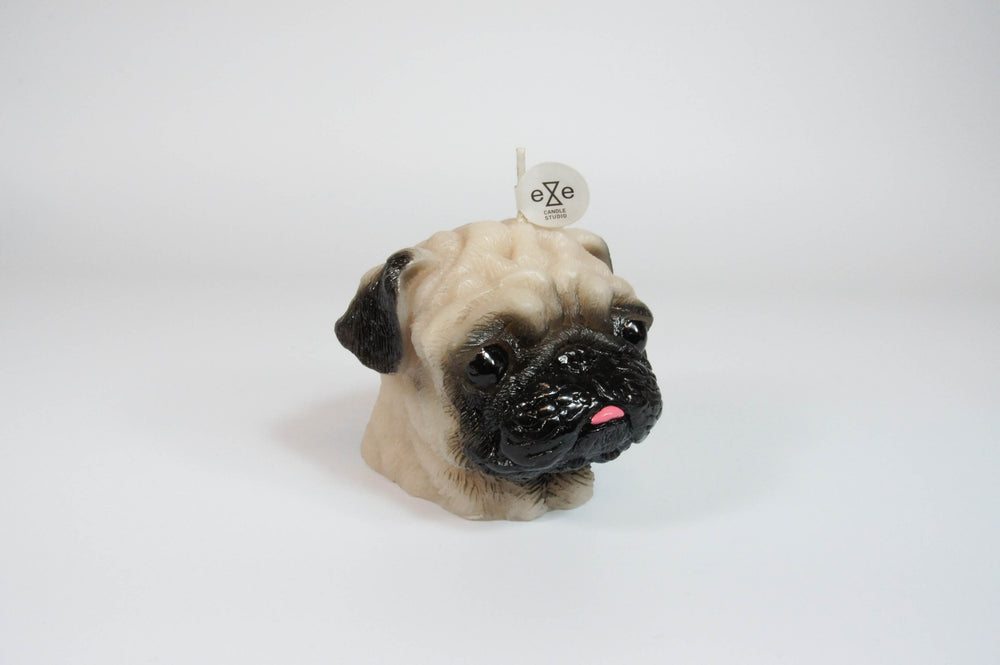 Pug Dog Candle