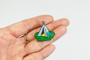 Camping Enamel Pin lover collection pin game