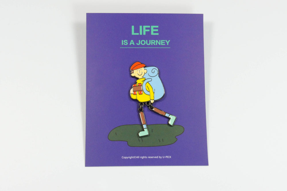 Boy with Backpack Enamel Pin lover collection pin game