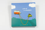 Let's Go Camping Enamel Pin - RV & Mountain