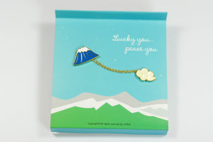 Mount Fuji & Cloud Enamel Pin lover collection pin game