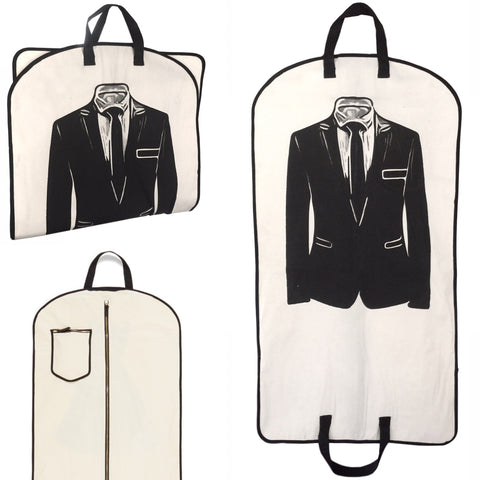Durable 100% Natural Cotton Canvas Men's Suits Garment Bag  | bag-all