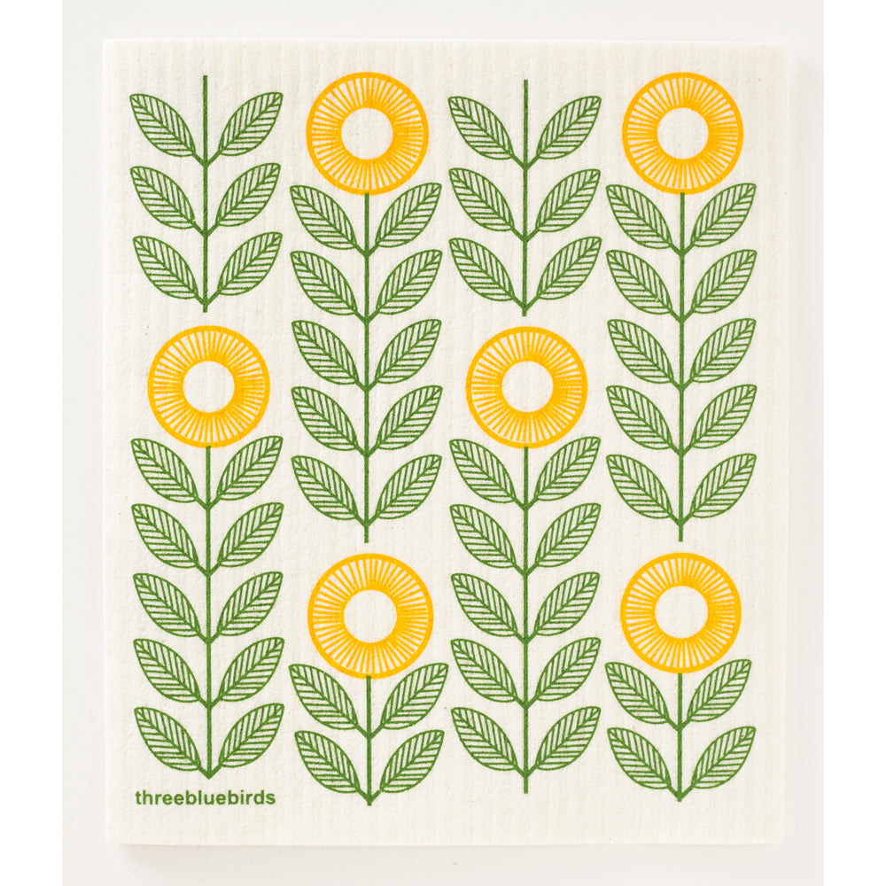 Sunflowers Swedish Dishcloth