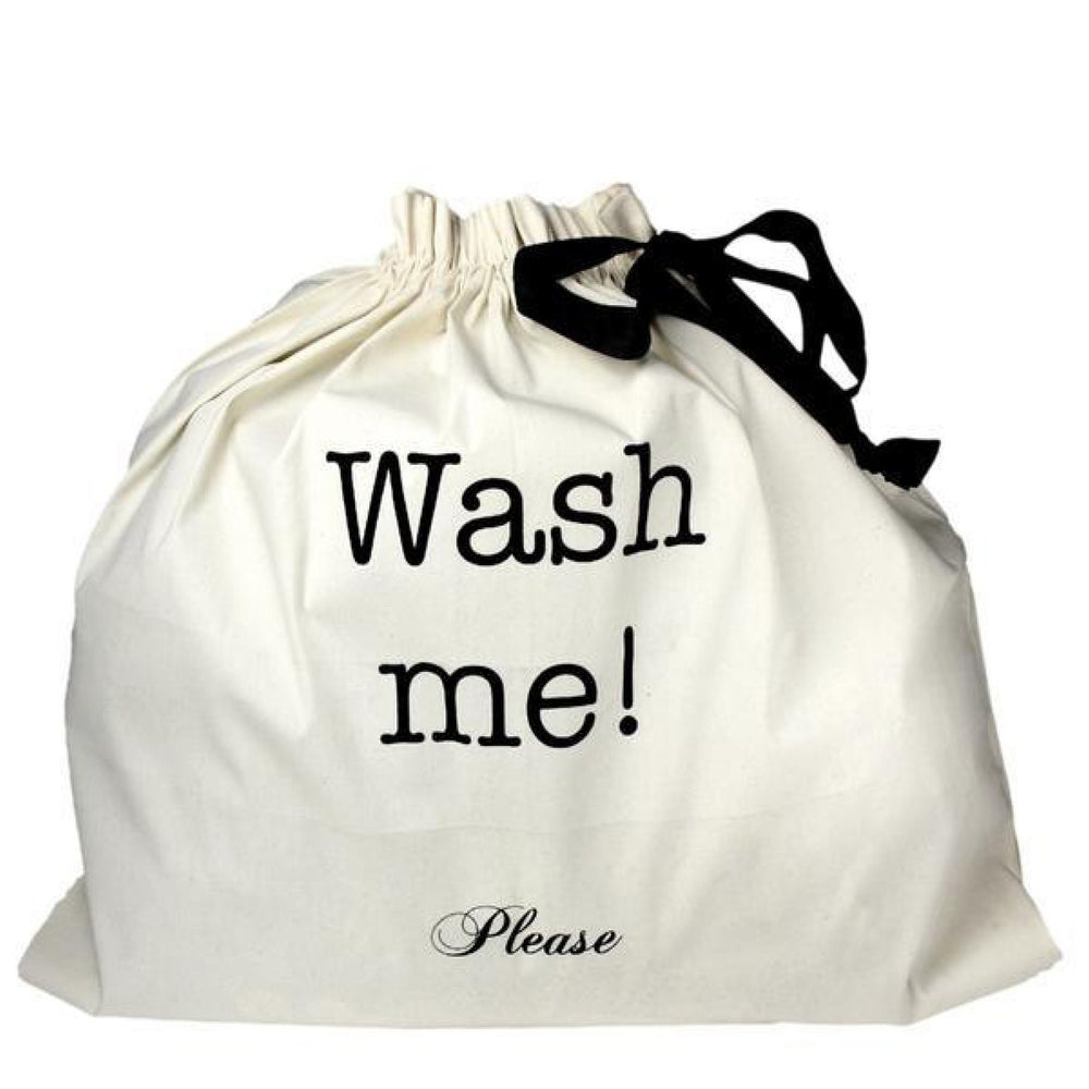 Large Durable 100% Natural Cotton "Wash Me" Laundry Bag | bag-all
