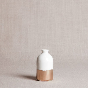 DECORATIVE VASES - Minimalist White + Gold Minimalist Bud Vases
