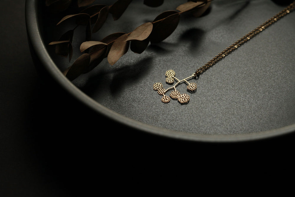 Gold Berry Pendant