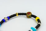 Rockin' Craft Handmade Vintage Leather Bracelet with White Heart Beads – Bracelet Black