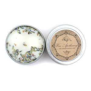 French Lavender Botanical Travel Tin Candle